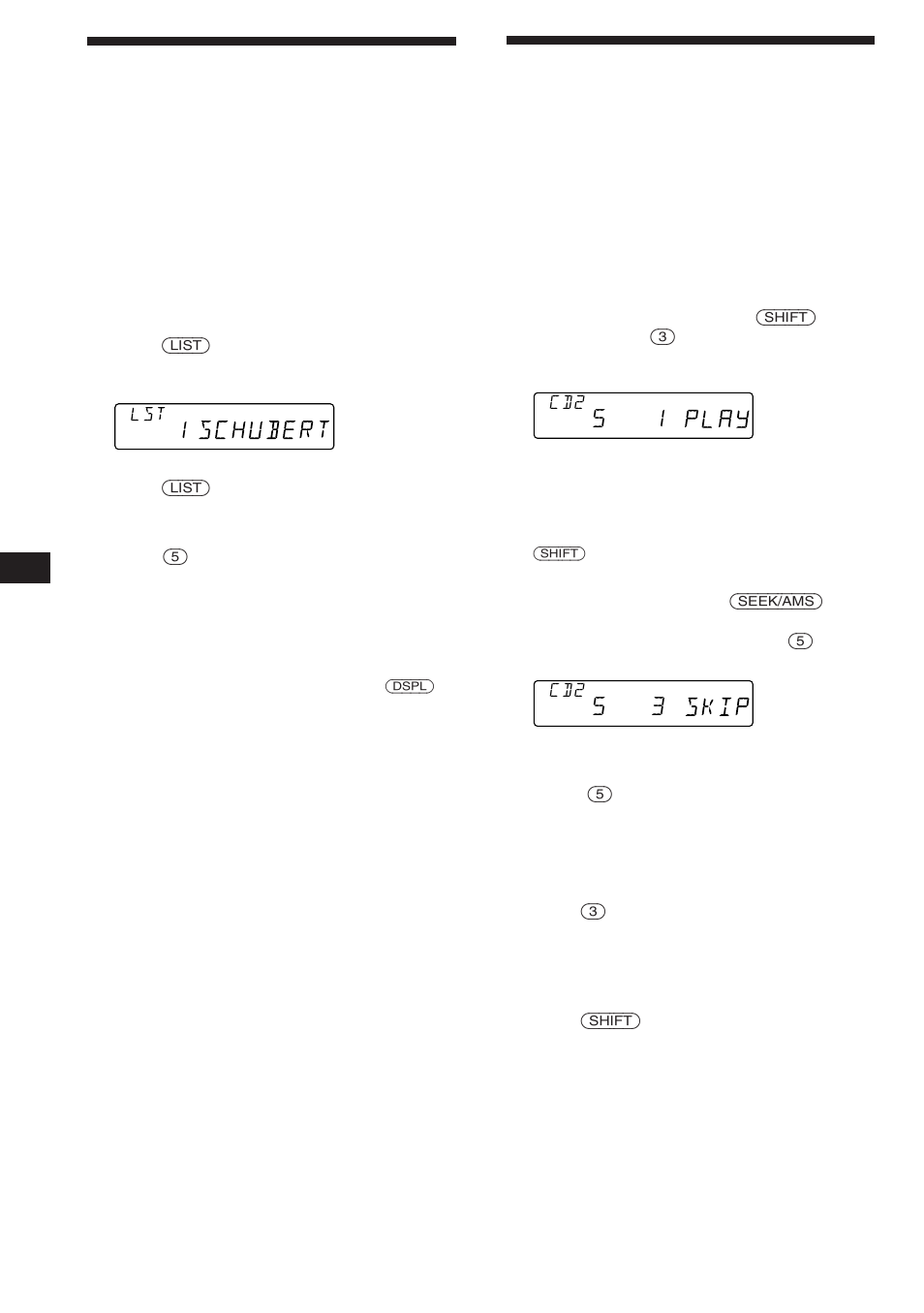 Localización de discos mediante el nombre | Sony CDX-C460 User Manual | Page 36 / 46