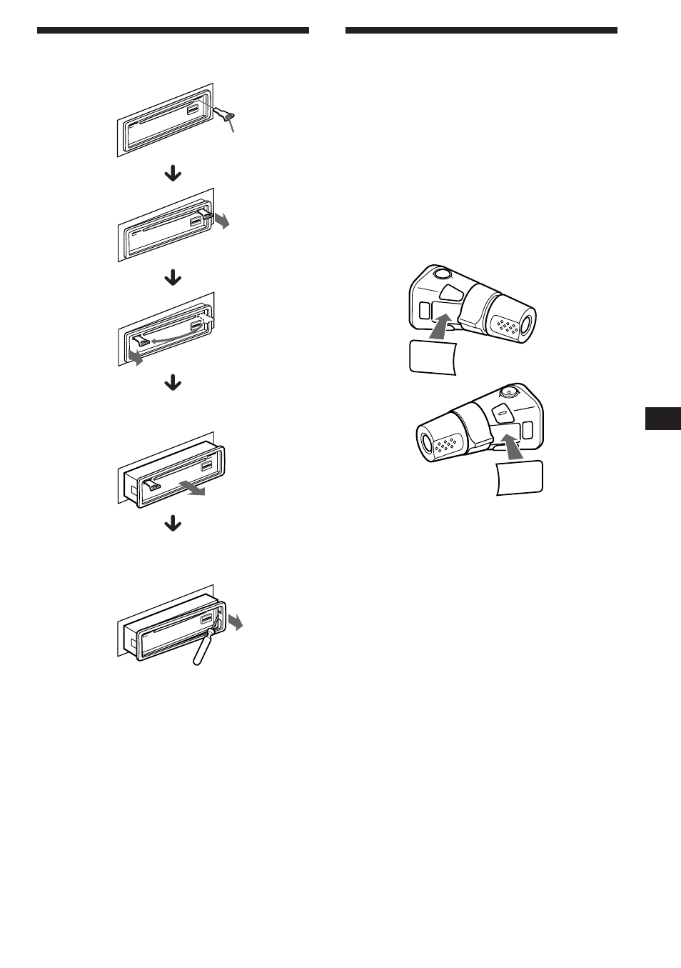 Desmontaje de la unidad | Sony CDX-C460 User Manual | Page 39 / 46