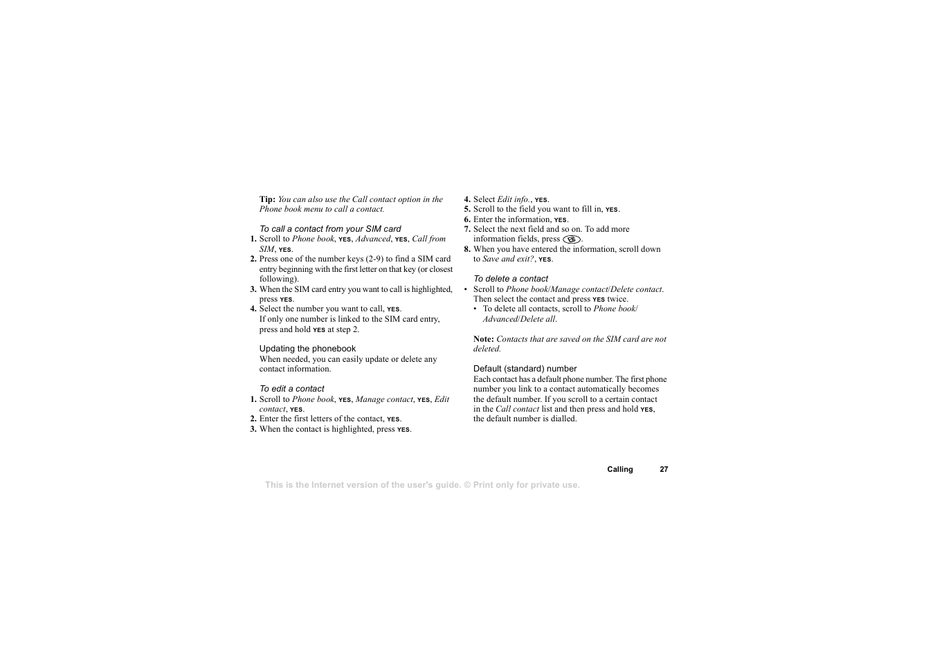 Sony T68i User Manual | Page 27 / 95