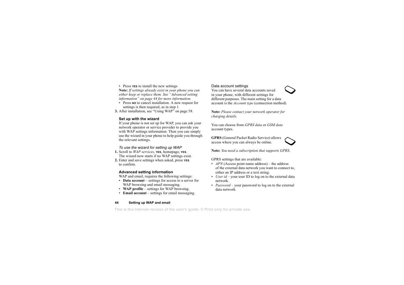 Sony T68i User Manual | Page 44 / 95