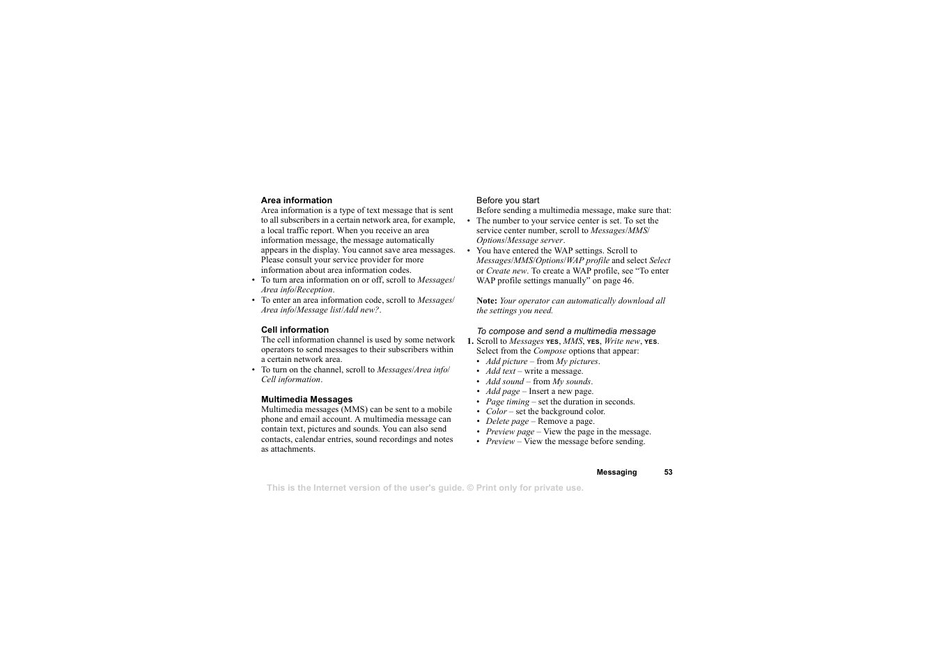 Sony T68i User Manual | Page 53 / 95