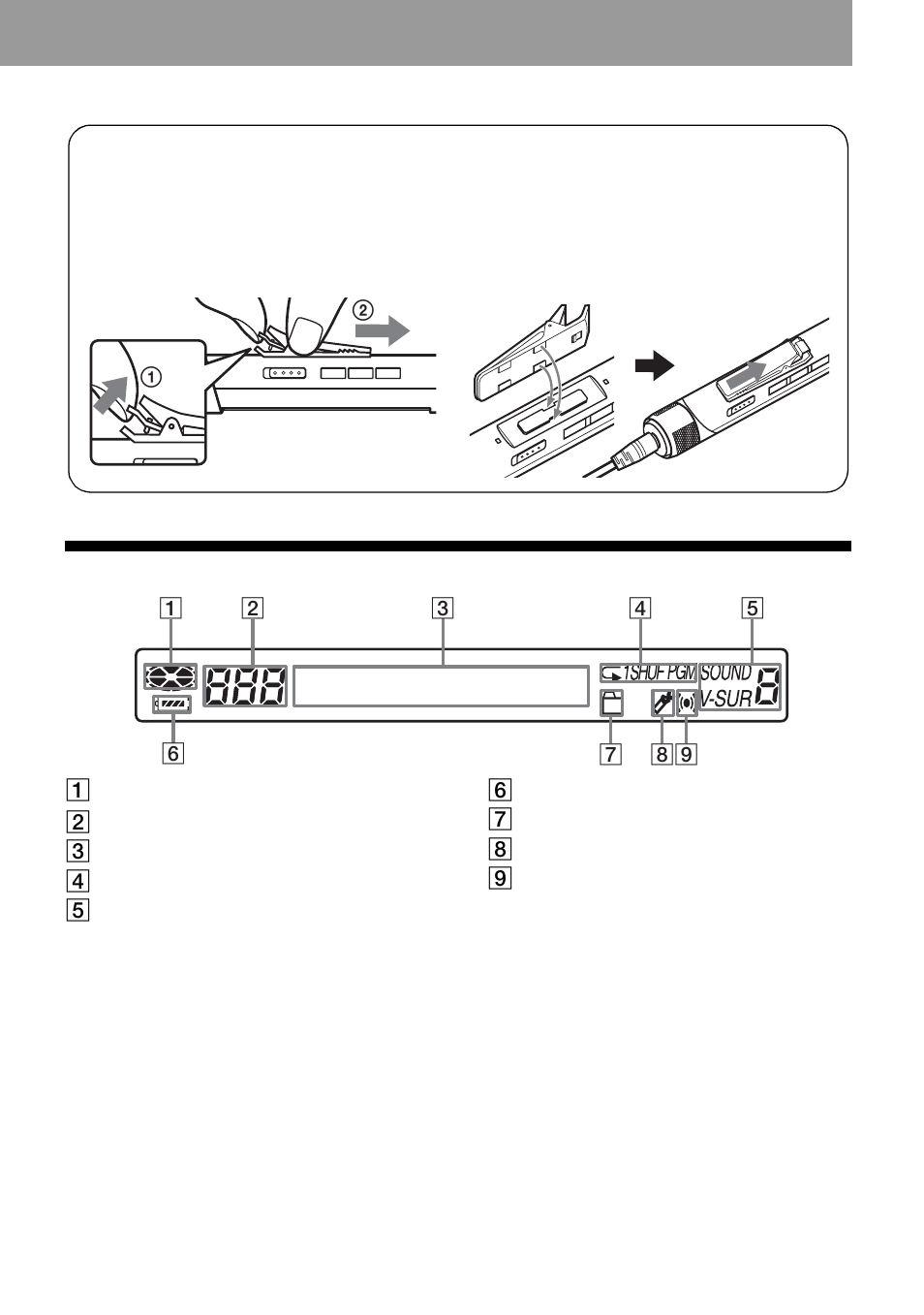 17 the display window of the remote control | Sony MZ-N10 User Manual | Page 17 / 136