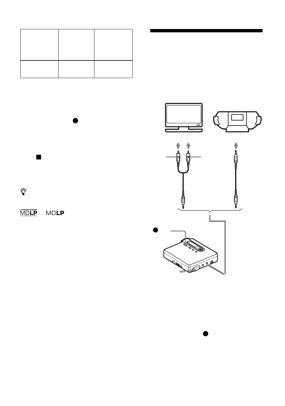 Recording from a tv or radio (analog recording) | Sony MZ-N10 User Manual | Page 31 / 136