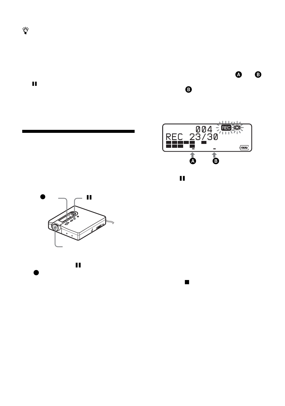 Adjusting the recording level manually | Sony MZ-N10 User Manual | Page 34 / 136