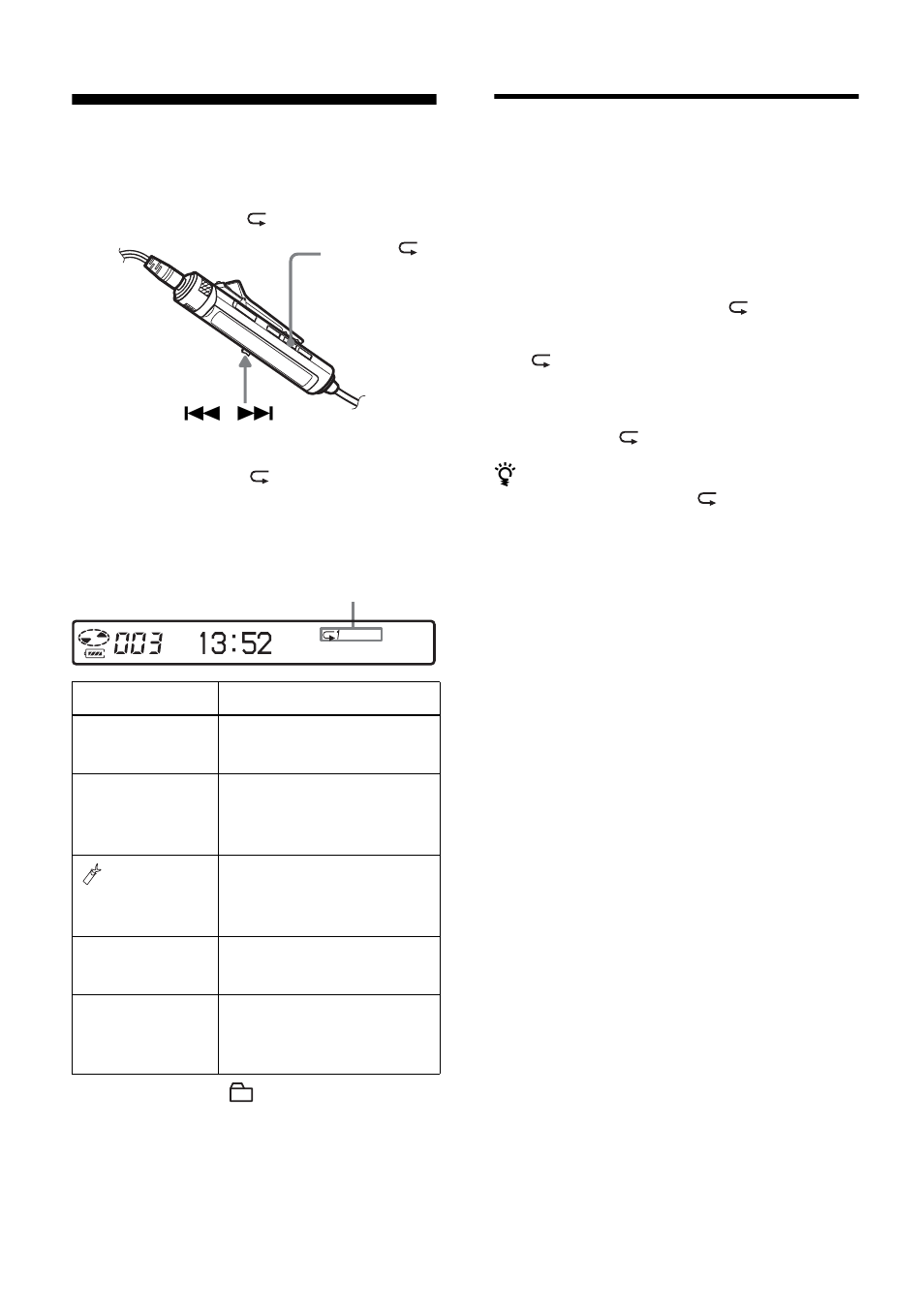 Selecting the play mode, Playing a track repeatedly (repeat play), 36 selecting the play mode | Sony MZ-N10 User Manual | Page 36 / 136