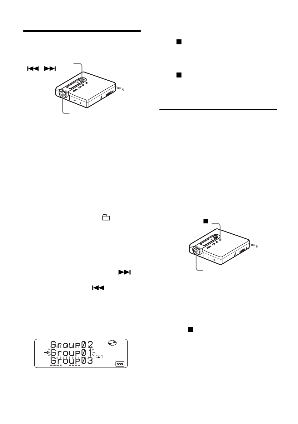 To erase a group | Sony MZ-N10 User Manual | Page 56 / 136