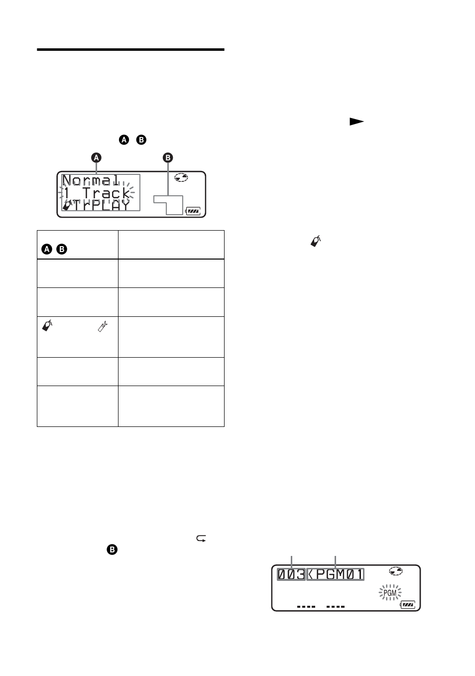 Selecting the play mode, Normal 1 track trplay | Sony MZ-N10 User Manual | Page 64 / 136