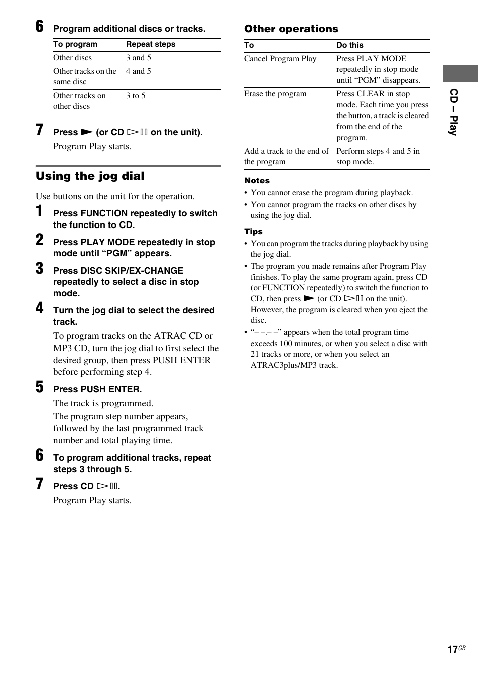 Sony CMT-HPZ9 User Manual | Page 17 / 40