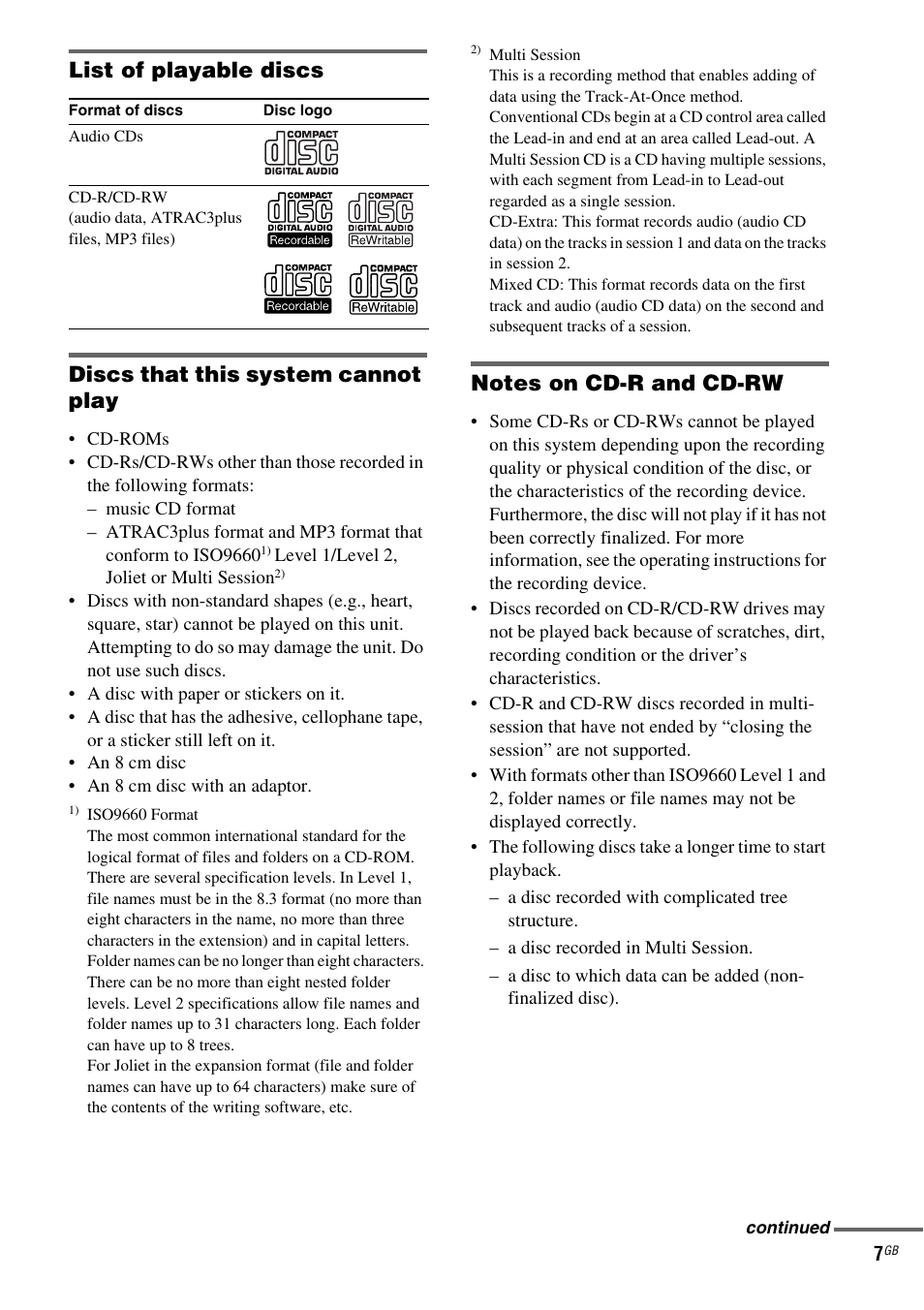 Sony CMT-HPZ9 User Manual | Page 7 / 40