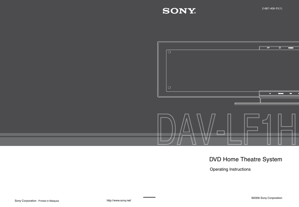 Sony DAVLF1H User Manual | 127 pages