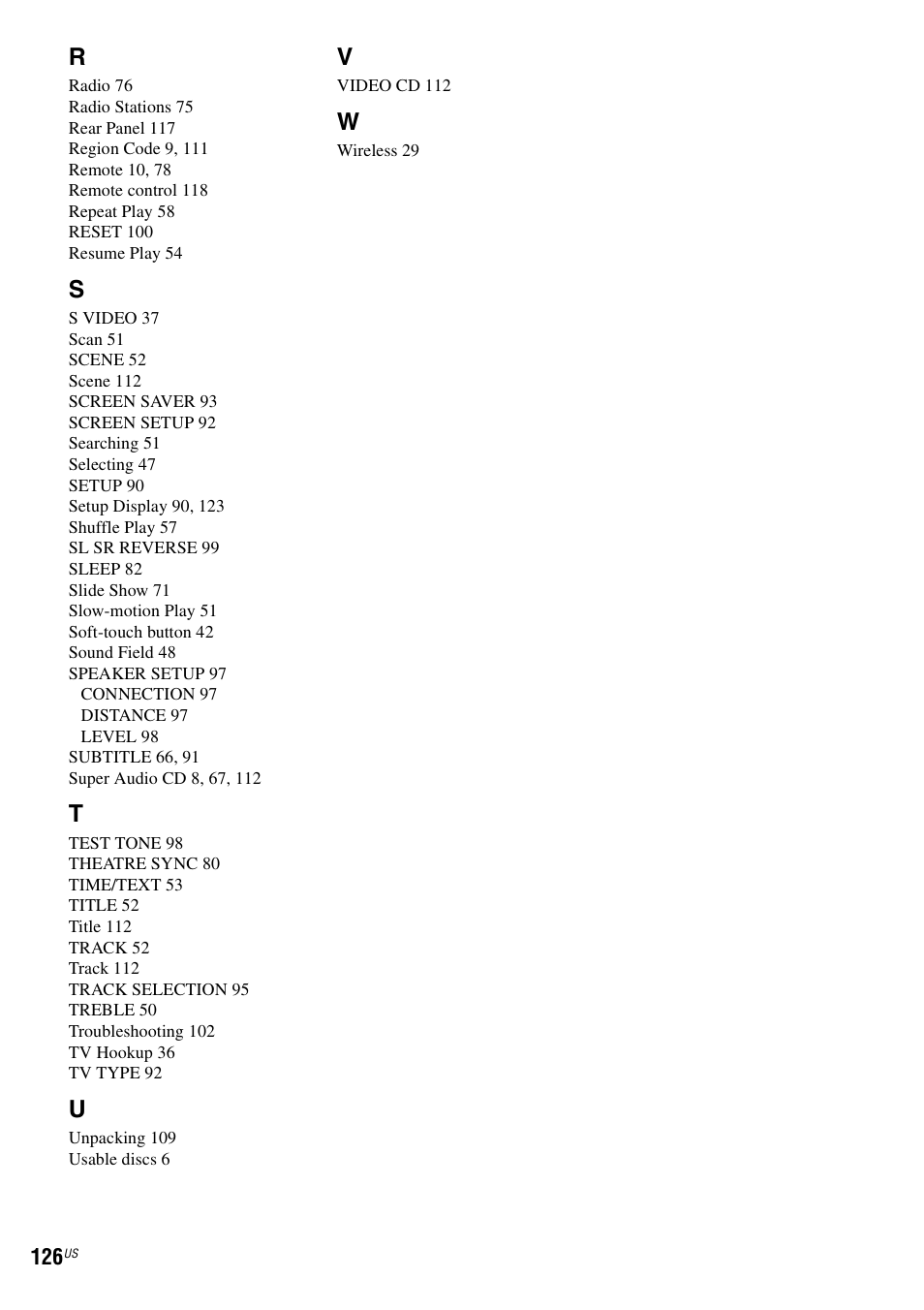 Sony DAVLF1H User Manual | Page 126 / 127