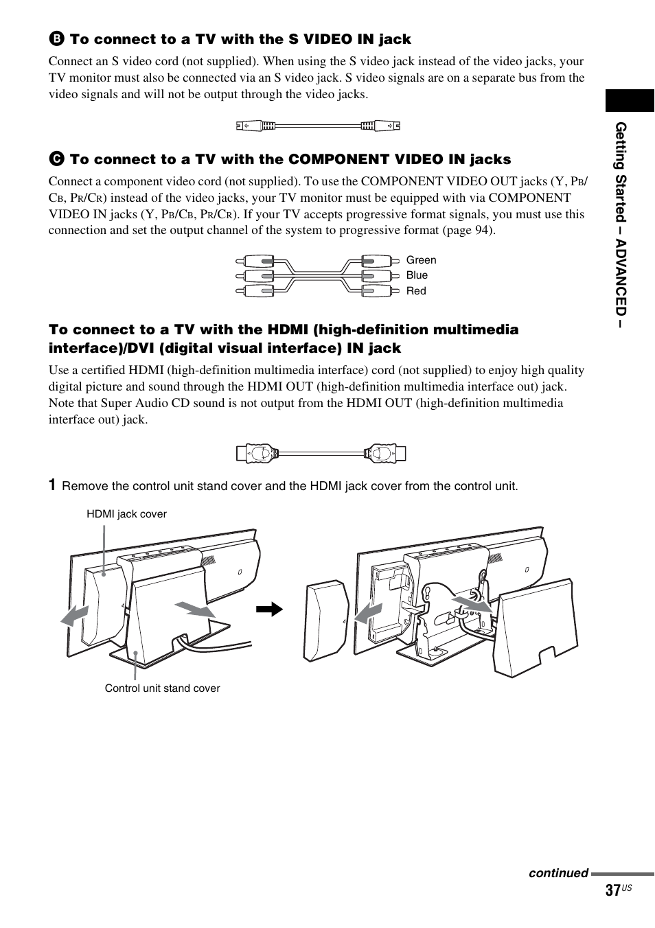 Sony DAVLF1H User Manual | Page 37 / 127