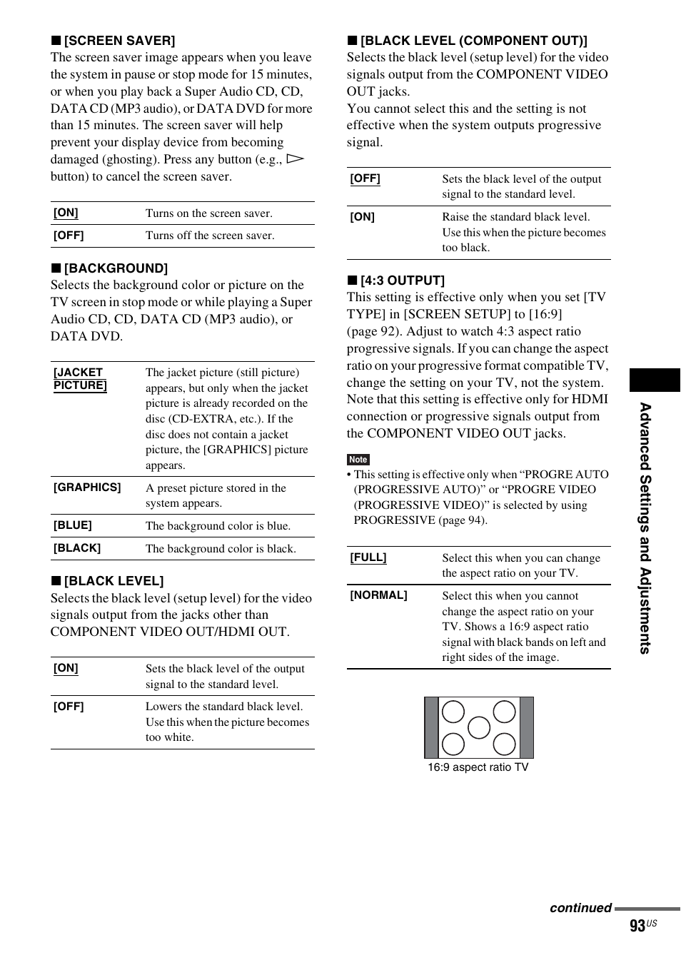 Sony DAVLF1H User Manual | Page 93 / 127