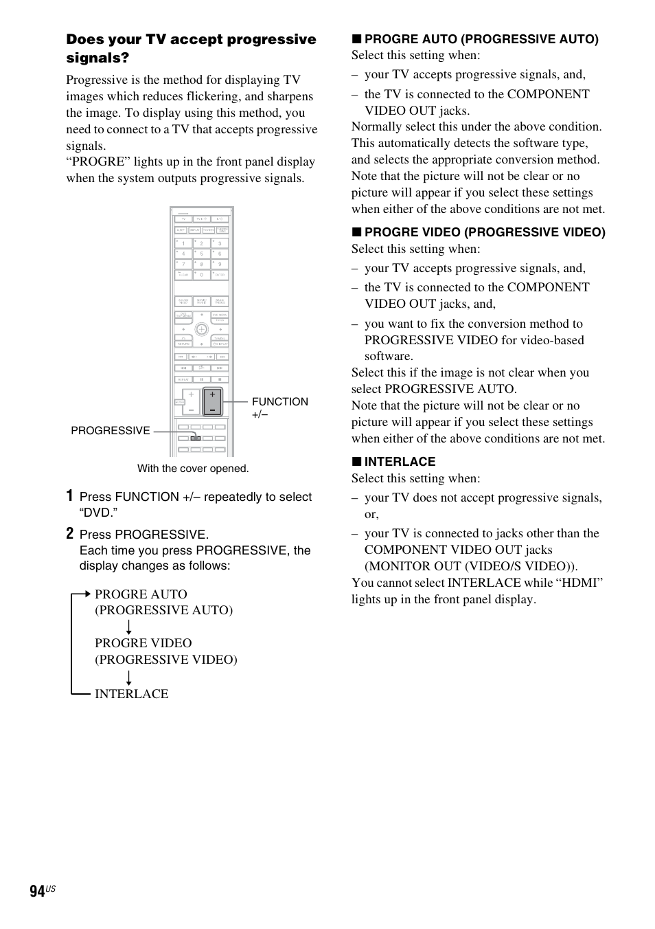 Sony DAVLF1H User Manual | Page 94 / 127