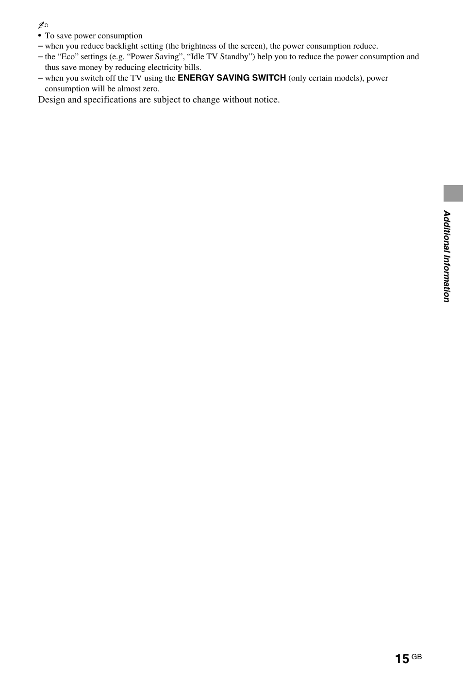 Sony BRAVIA 4-180-179-14(1) User Manual | Page 15 / 28