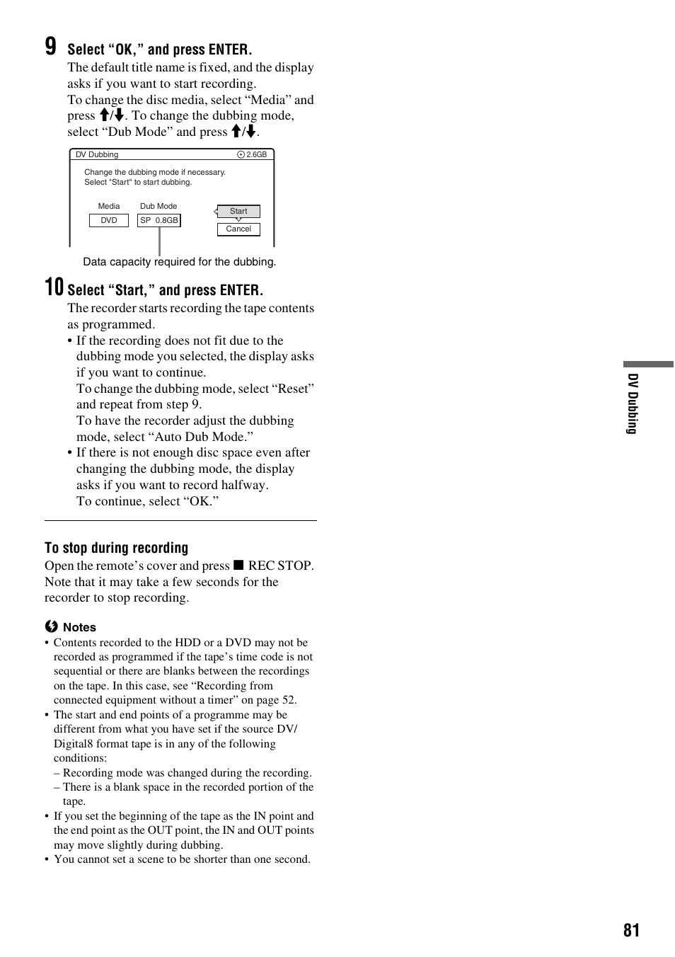 Sony RDR-HX1010 User Manual | Page 81 / 116