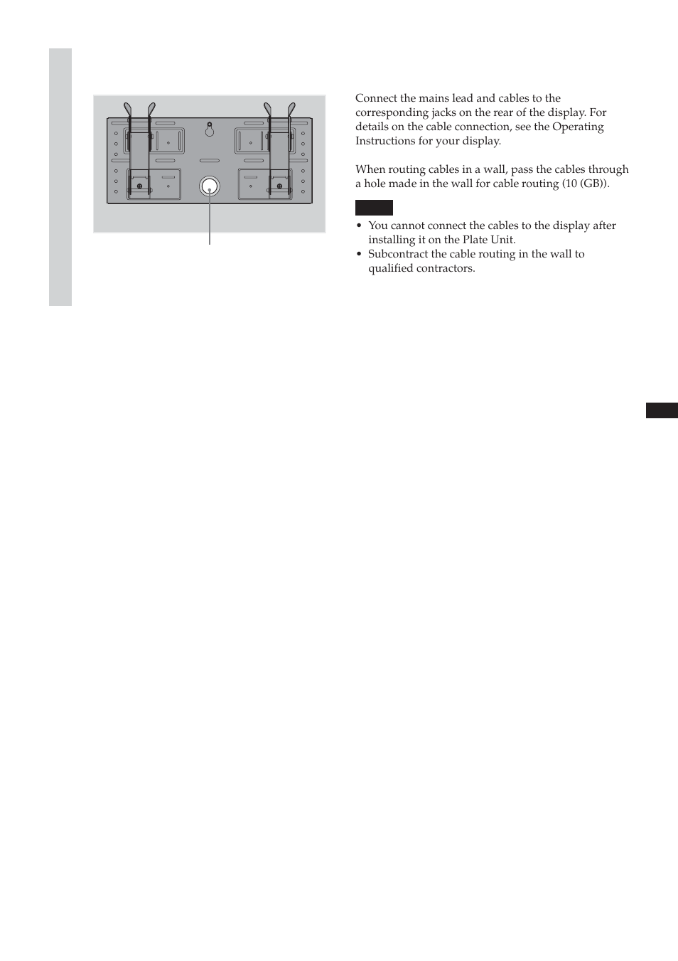 Connect the supplied mains lead and cables | Sony SU-LW1 User Manual | Page 17 / 264