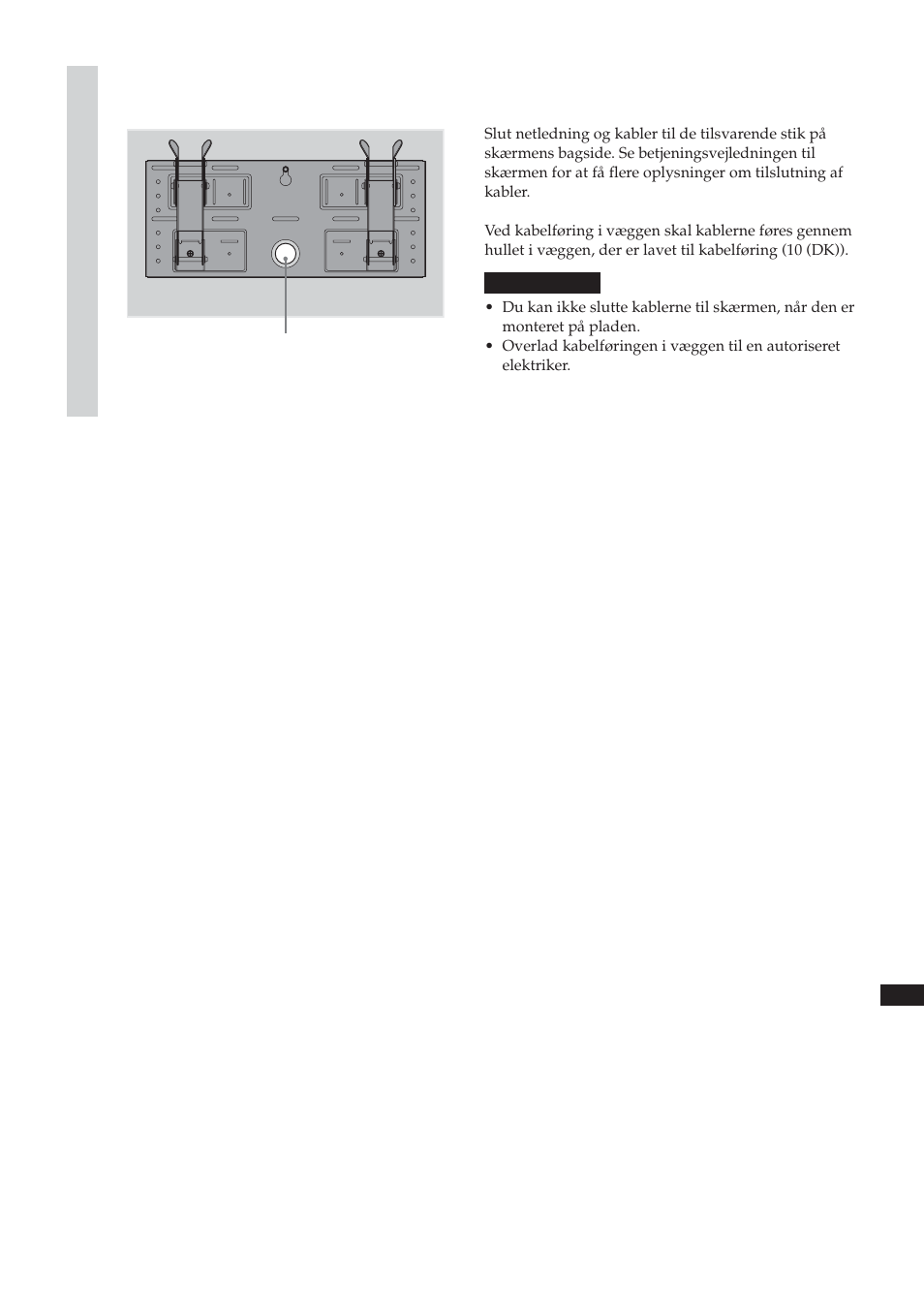 Tilslut medfølgende netledning og kabler | Sony SU-LW1 User Manual | Page 237 / 264
