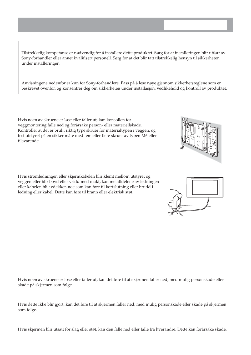 Montere konsollen | Sony SU-LW1 User Manual | Page 246 / 264