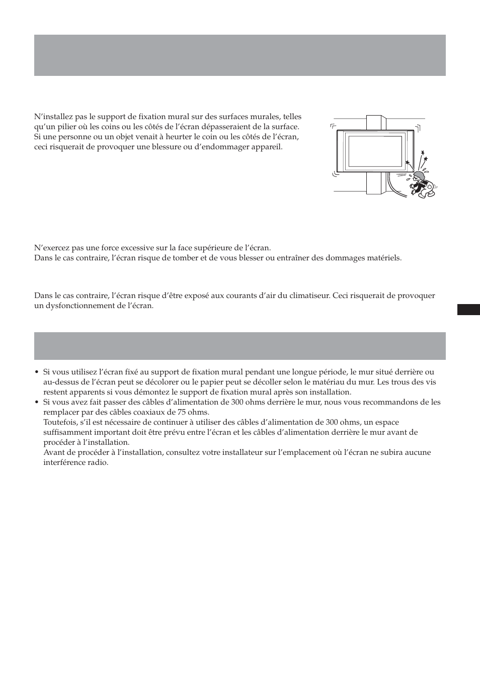 Attention, Précautions | Sony SU-LW1 User Manual | Page 25 / 264