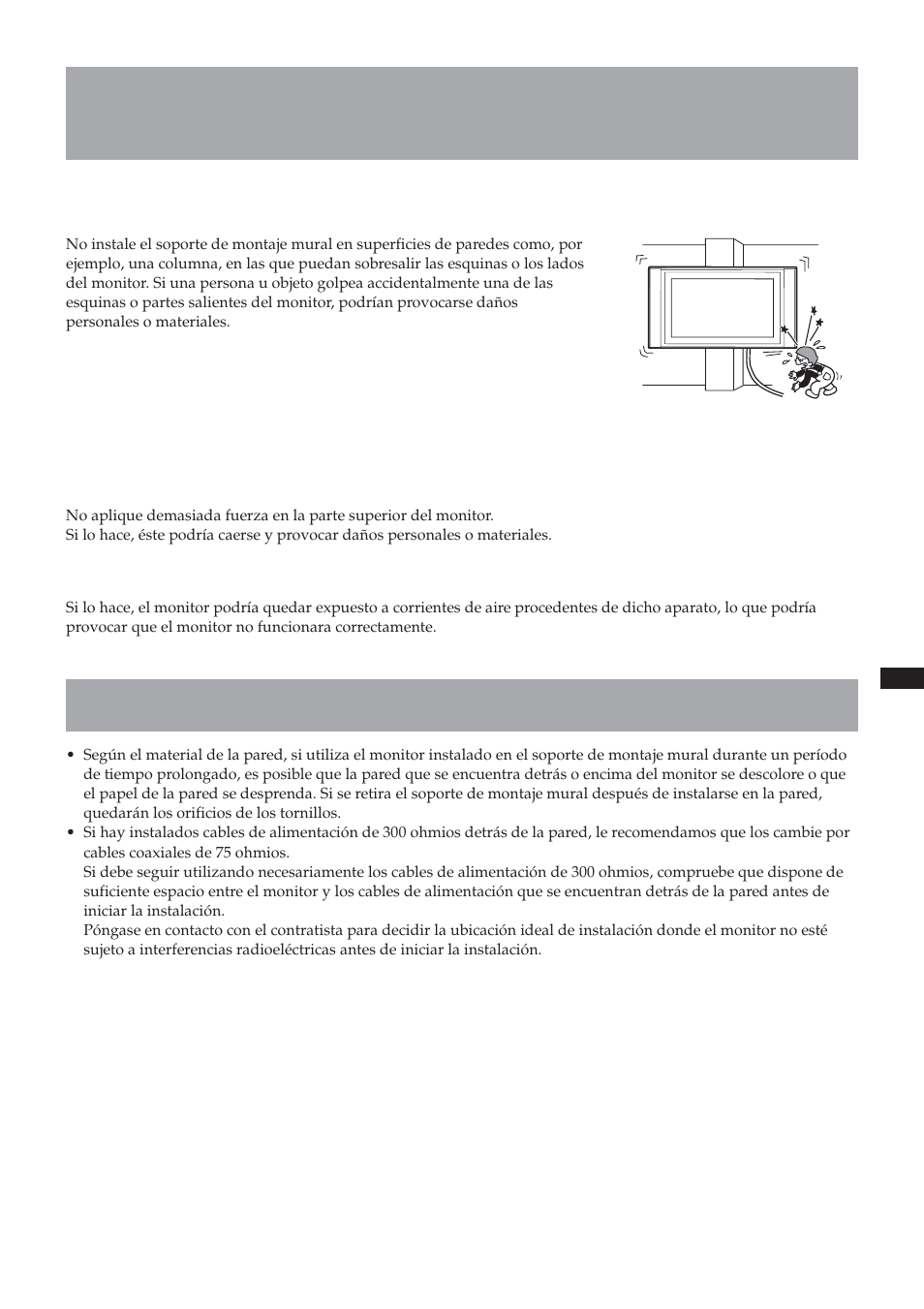 Precaución, Precauciones | Sony SU-LW1 User Manual | Page 65 / 264