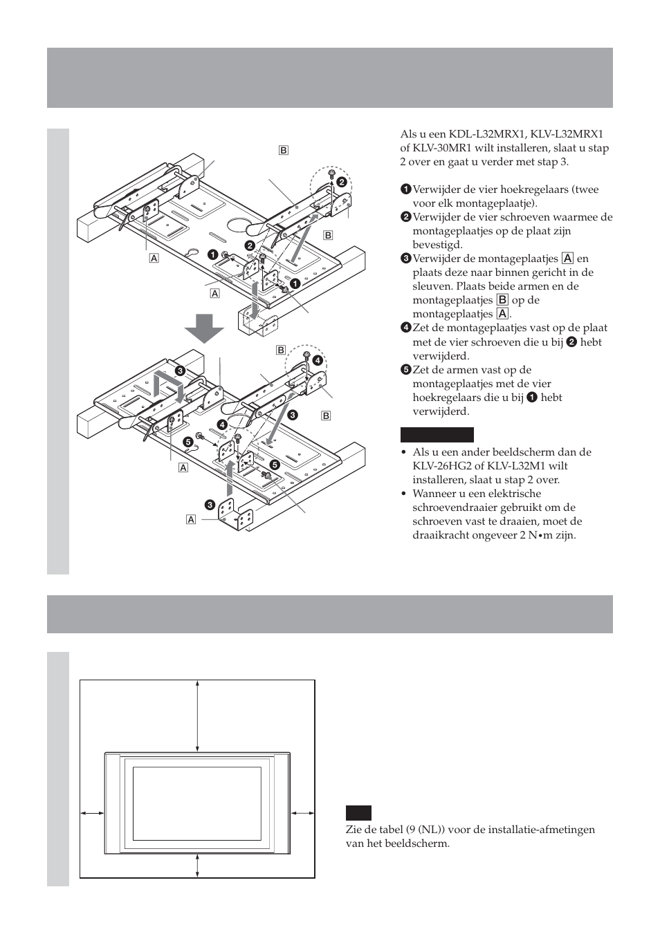 Stap 3: de installatieplaats bepalen | Sony SU-LW1 User Manual | Page 88 / 264