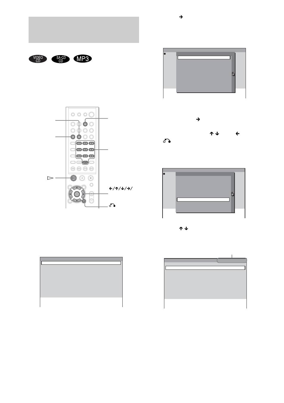 Creating your own program, Program play), The program menu appears on the tv screen | For example, select track “7 | Sony DAV-SC8 User Manual | Page 30 / 88