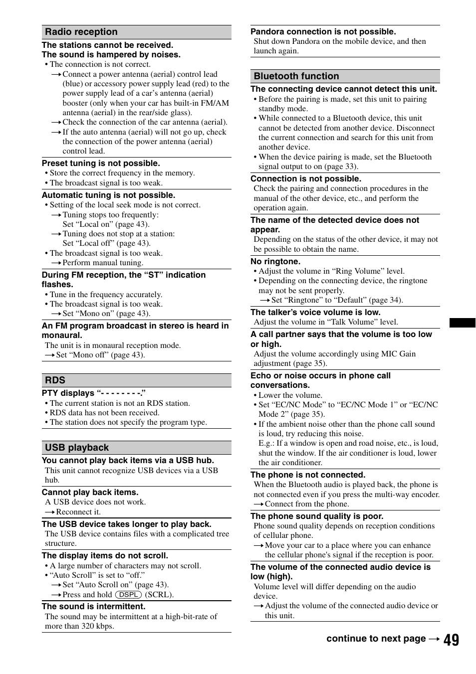 Sony DSX-S310BTX User Manual | Page 49 / 108