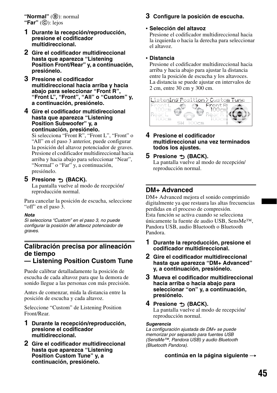 Dm+ advanced | Sony DSX-S310BTX User Manual | Page 95 / 108