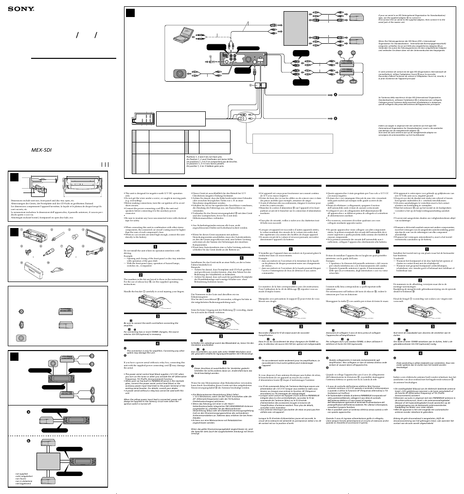 Sony Compact Disc Player MG-MS/FM/MW/LW User Manual | 2 pages