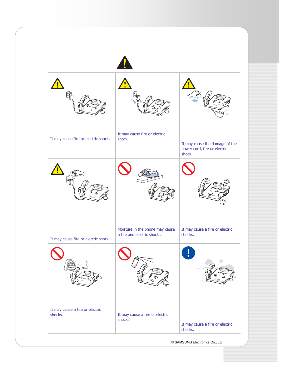 Warning | Samsung ITP-5114D EN User Manual | Page 3 / 40