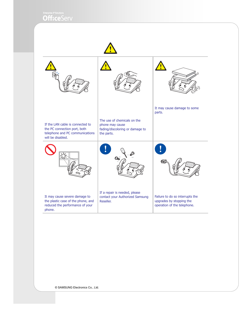 Caution | Samsung ITP-5114D EN User Manual | Page 4 / 40