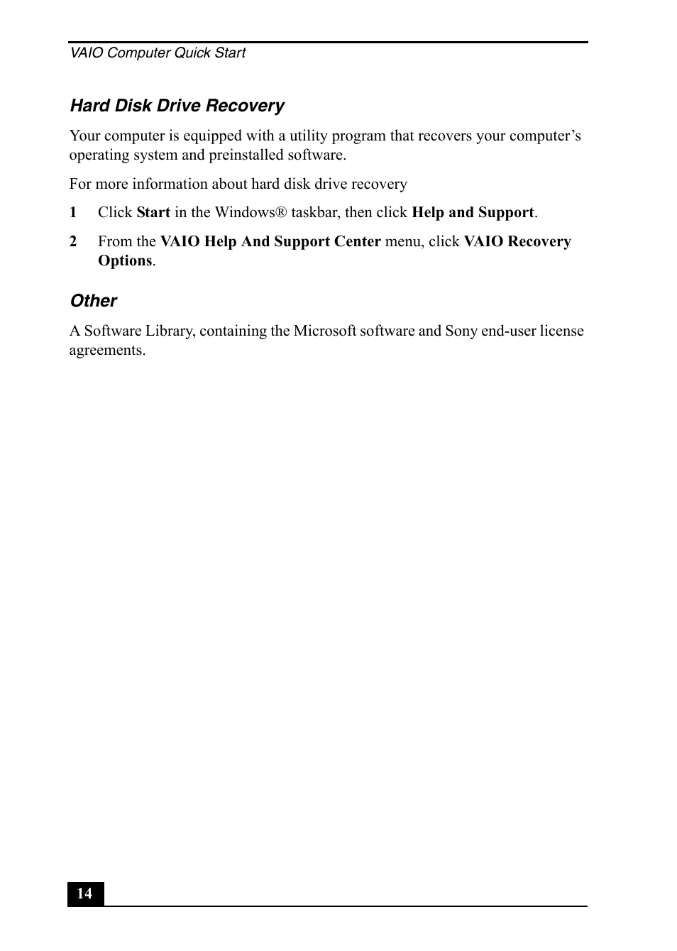 Sony PCV-RS400 User Manual | Page 14 / 44