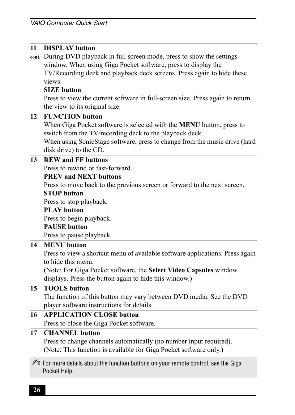 Sony PCV-RS400 User Manual | Page 26 / 44