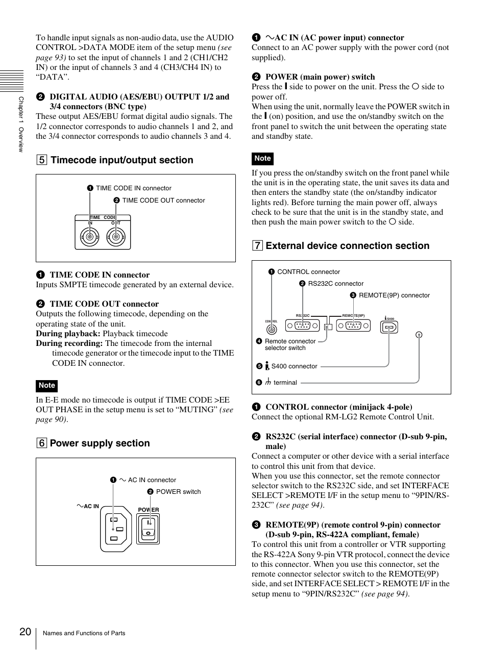 Sony PDW-F70 User Manual | Page 20 / 126