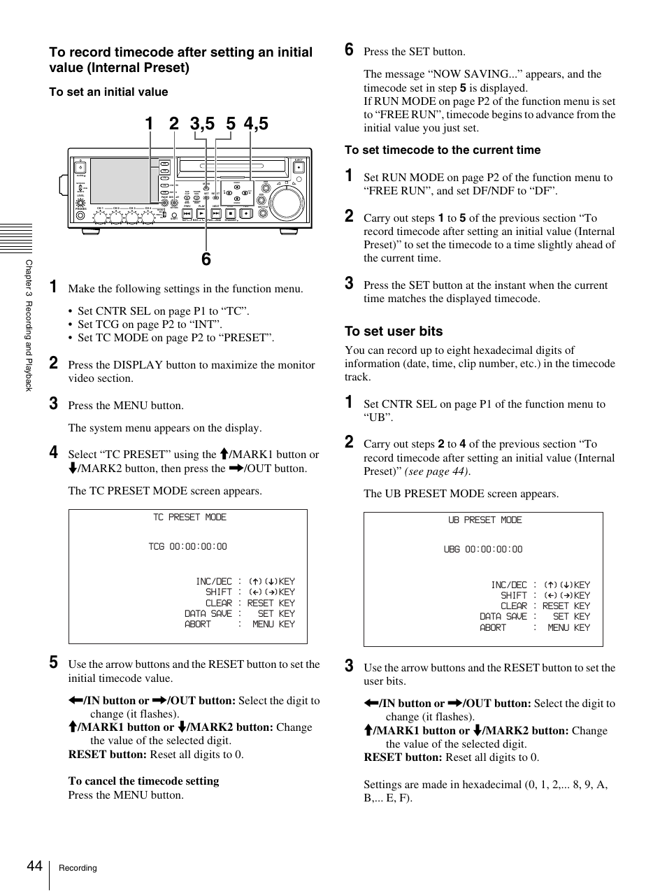 Sony PDW-F70 User Manual | Page 44 / 126