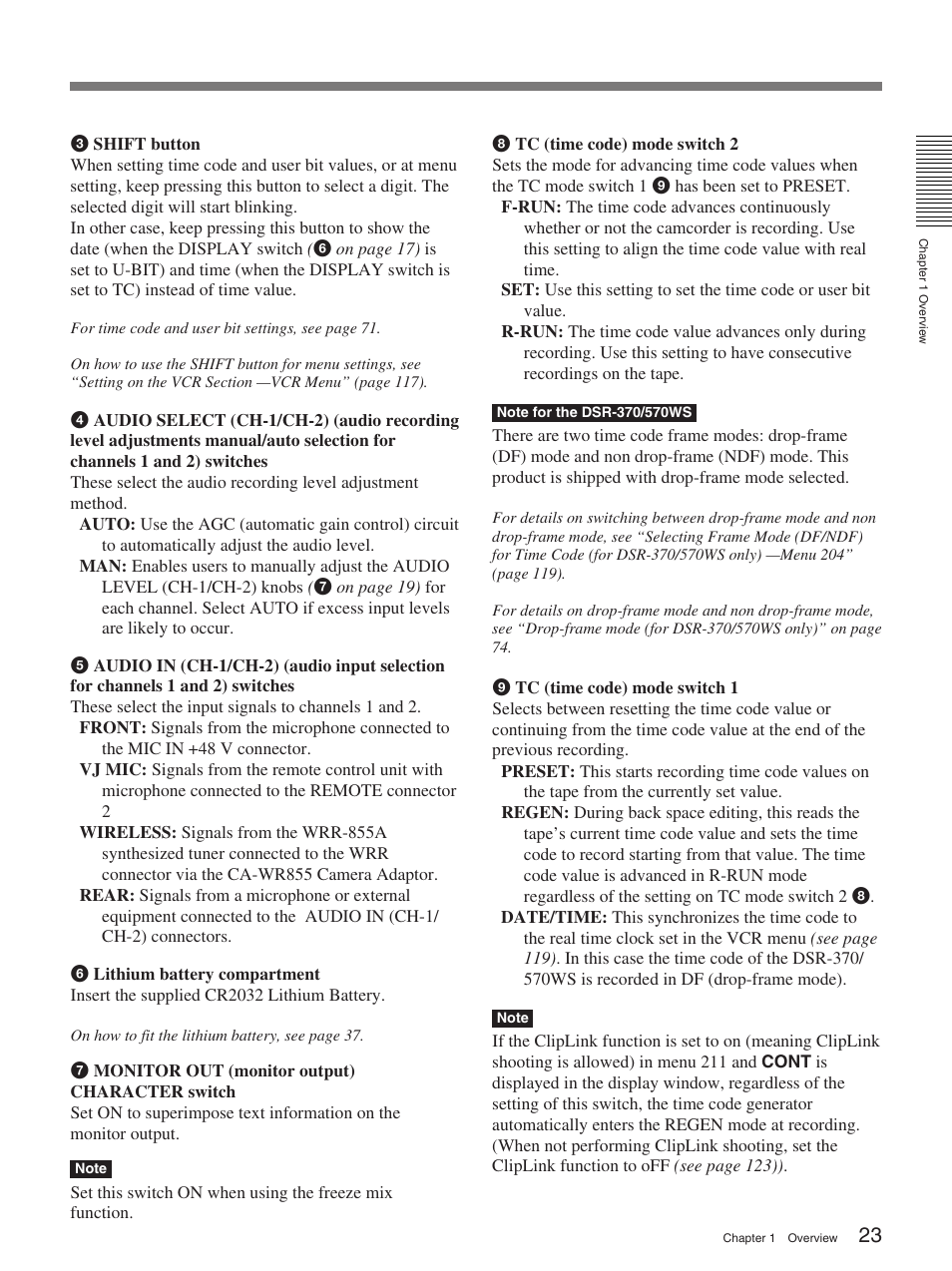 Sony 570WSPL User Manual | Page 23 / 160