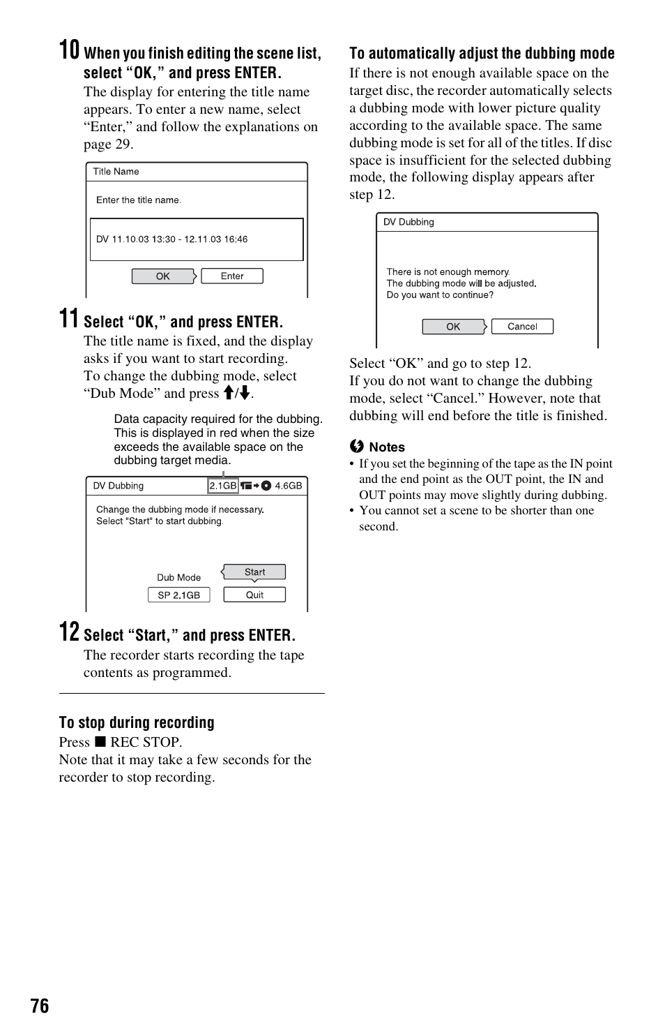 Sony RDR-GXD360 User Manual | Page 76 / 108