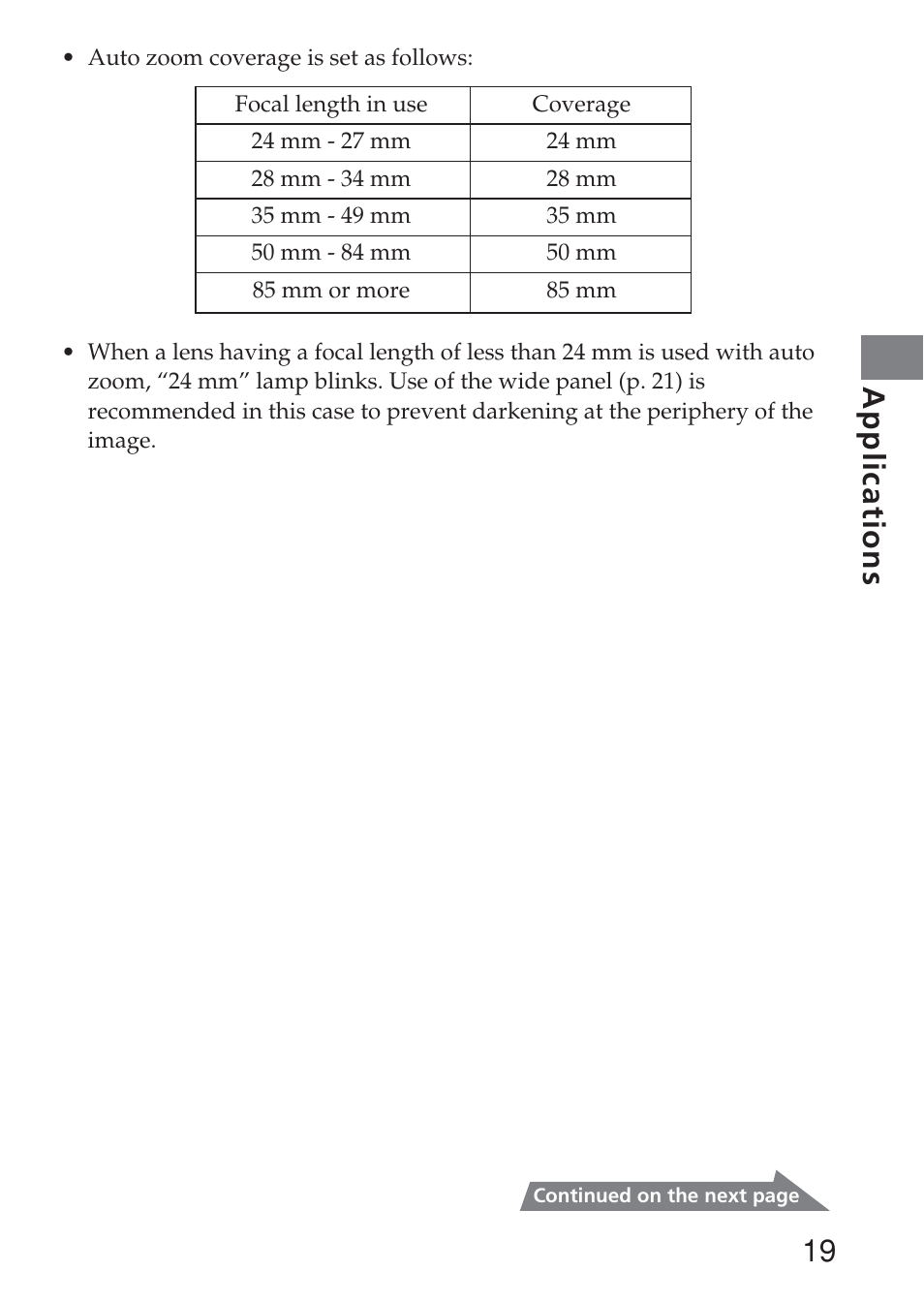 19 applications | Sony HVL-F36AM User Manual | Page 19 / 212