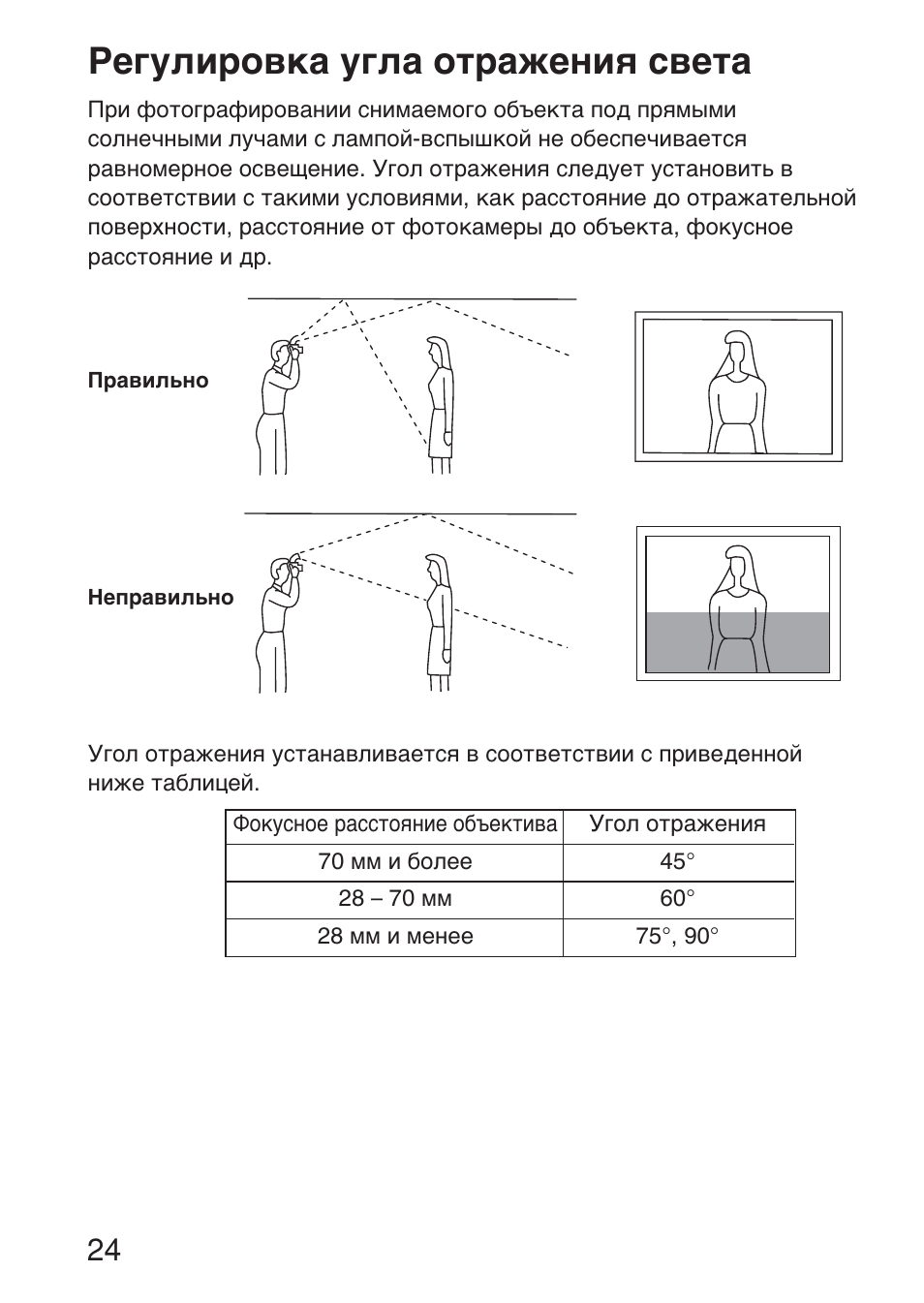 Регулировка угла отражения света | Sony HVL-F36AM User Manual | Page 192 / 212