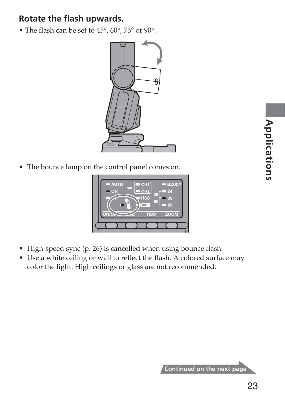 23 applications | Sony HVL-F36AM User Manual | Page 23 / 212