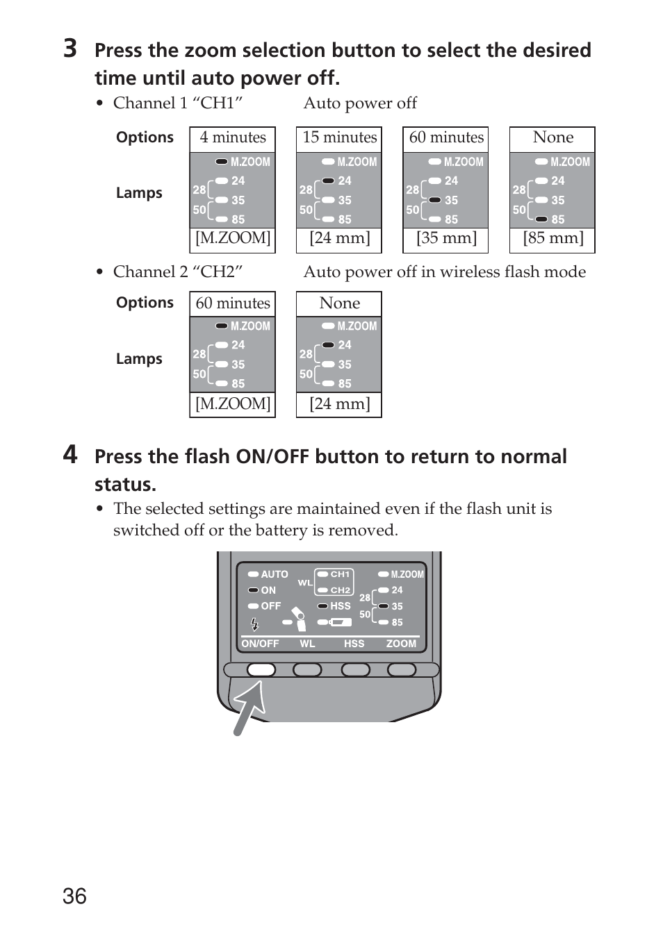 Sony HVL-F36AM User Manual | Page 36 / 212