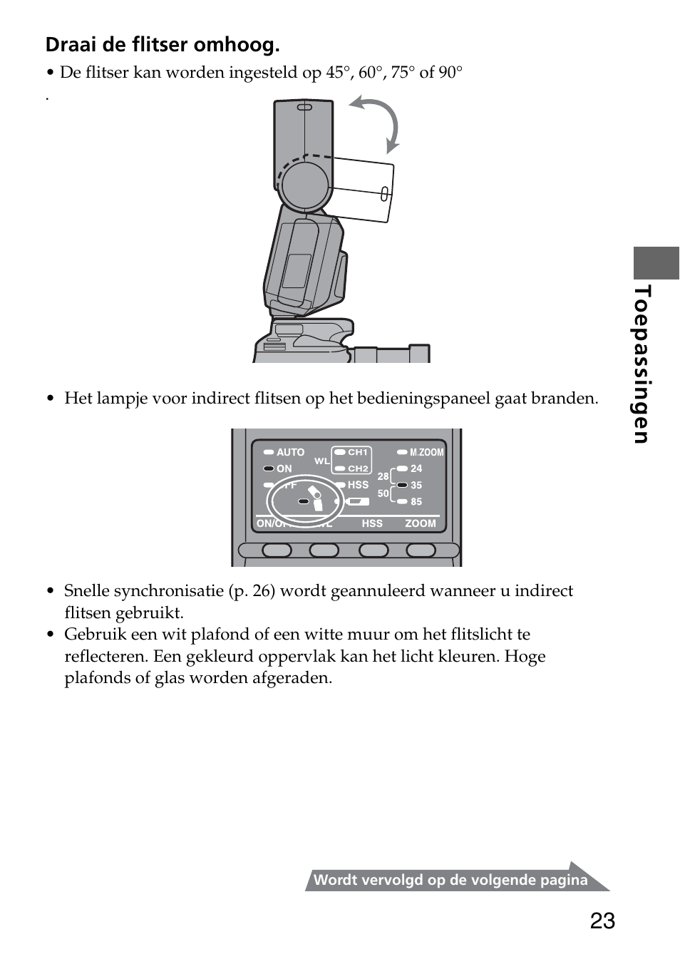 23 toepassingen | Sony HVL-F36AM User Manual | Page 65 / 212