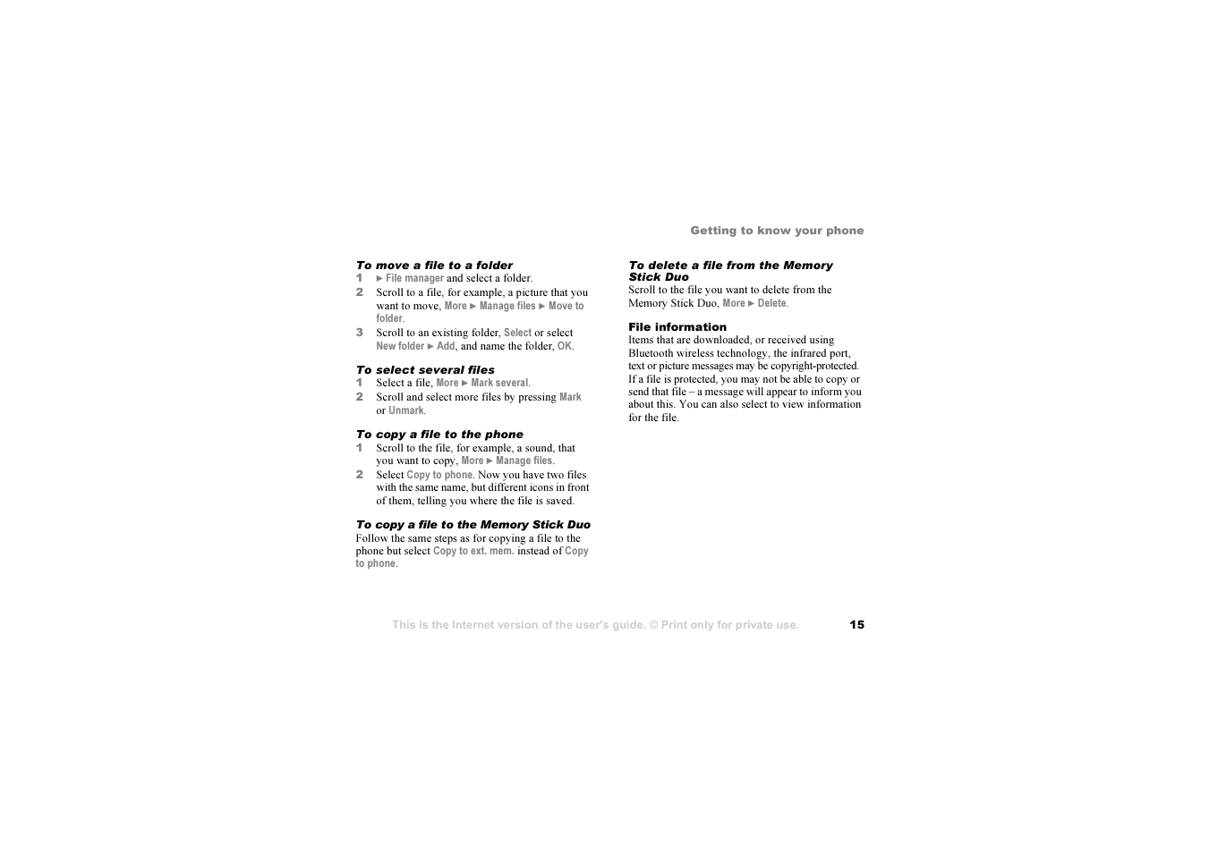 Sony Z1010 User Manual | Page 15 / 95