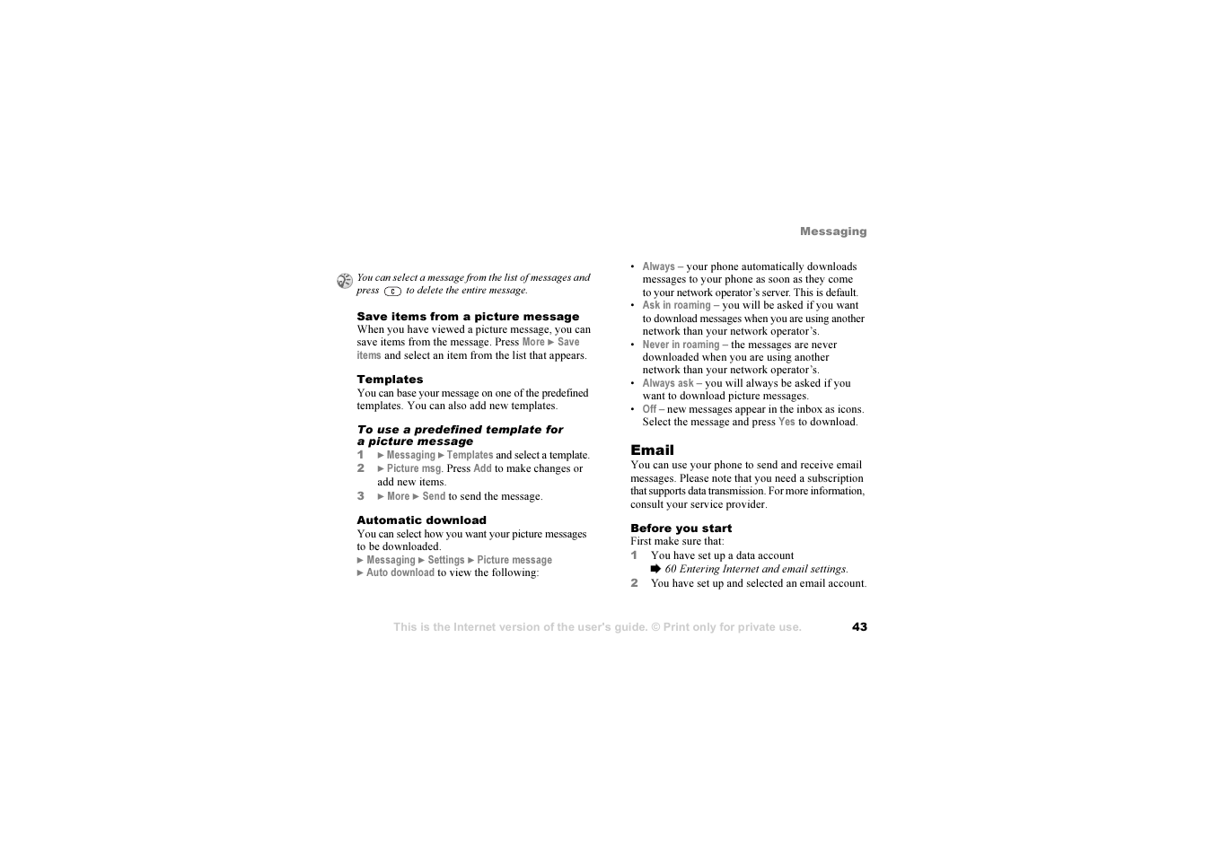 Sony Z1010 User Manual | Page 43 / 95