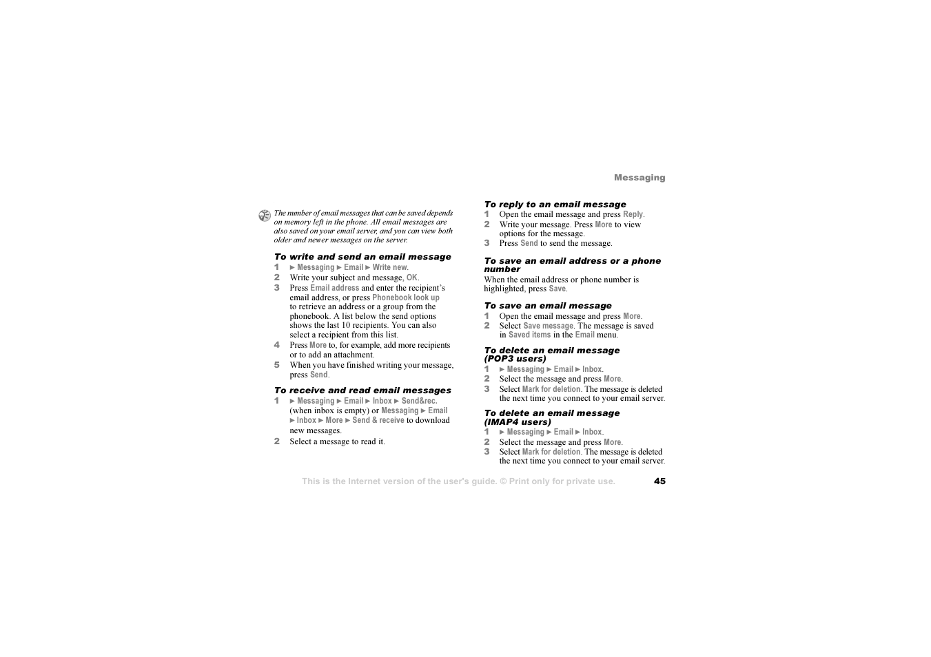 Sony Z1010 User Manual | Page 45 / 95