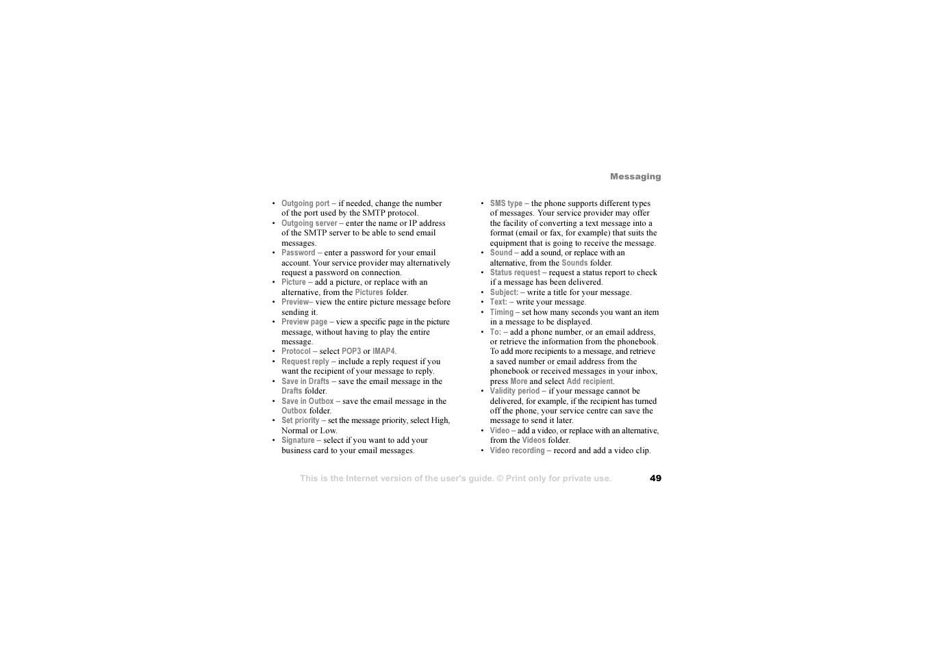 Sony Z1010 User Manual | Page 49 / 95