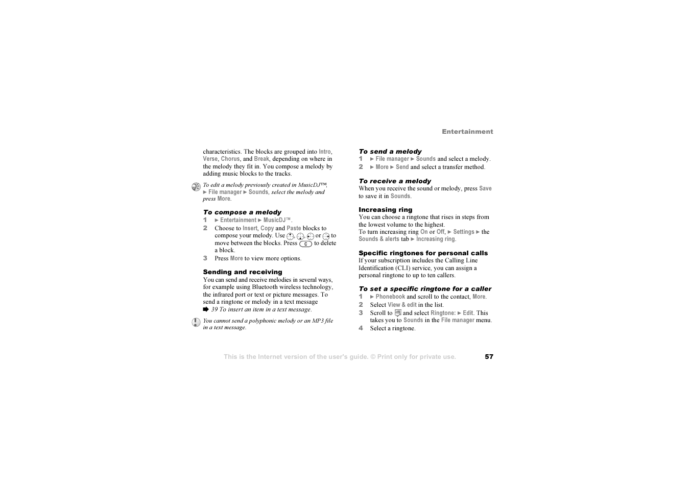 Sony Z1010 User Manual | Page 57 / 95