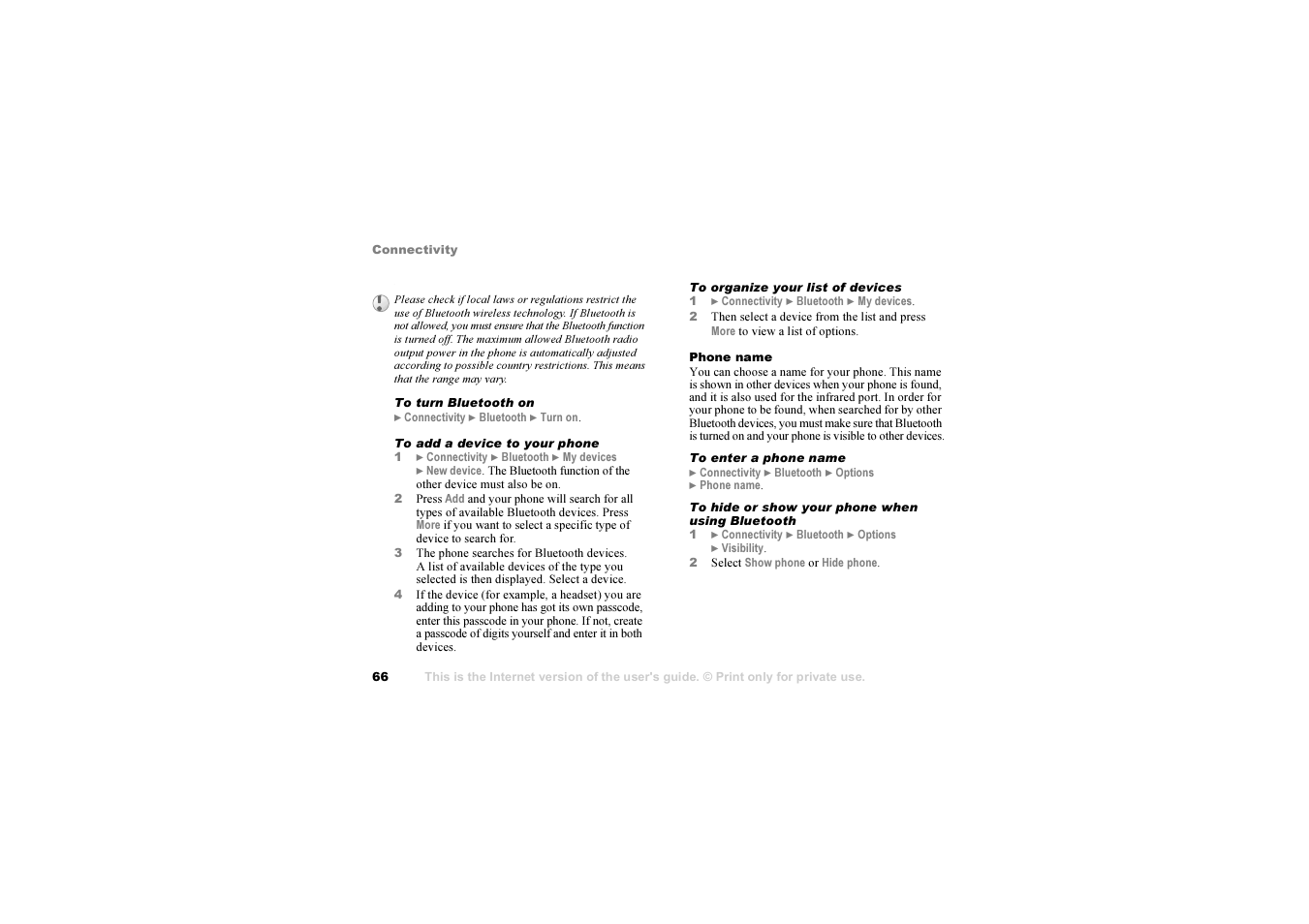 Sony Z1010 User Manual | Page 66 / 95