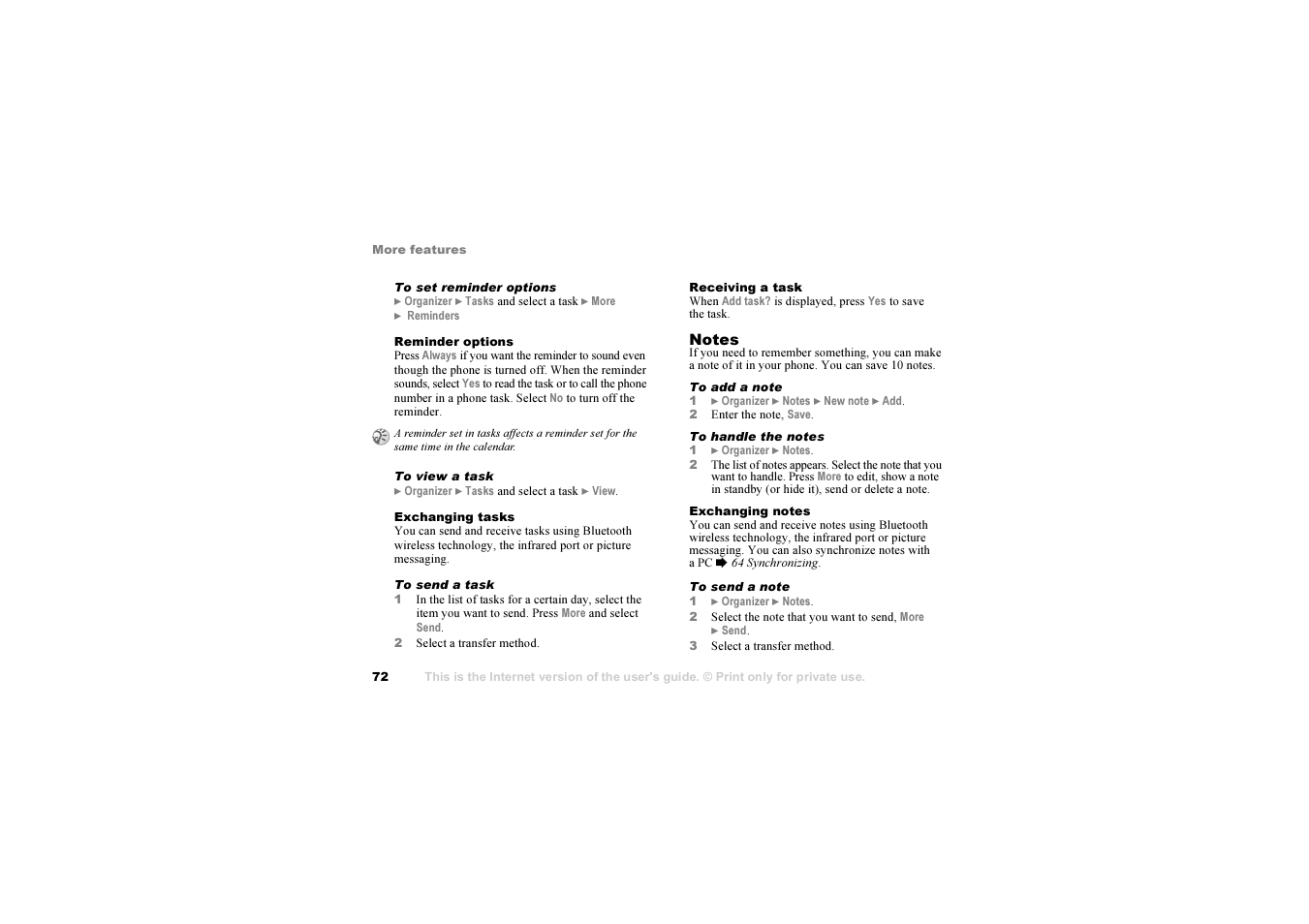 Sony Z1010 User Manual | Page 72 / 95